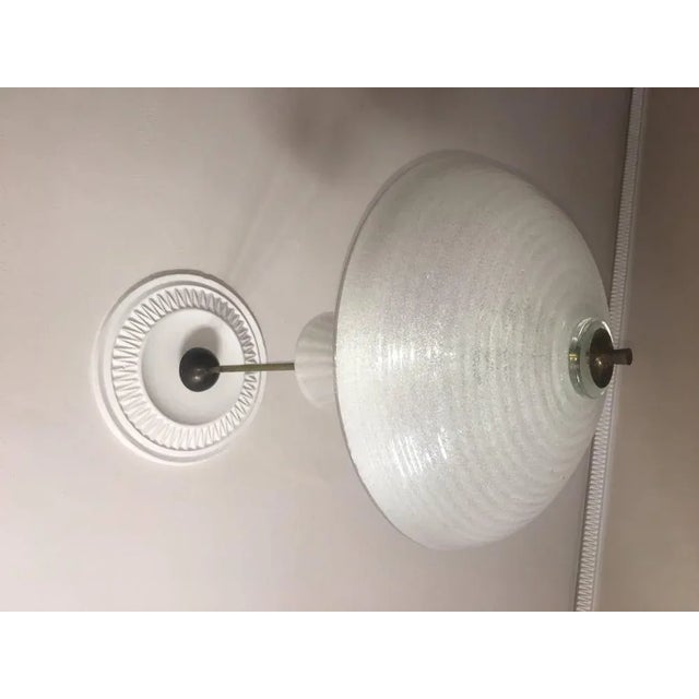 Italian Pulegoso Glass Pendant from Barovier & Toso, 1940s For Sale - Image 9 of 17