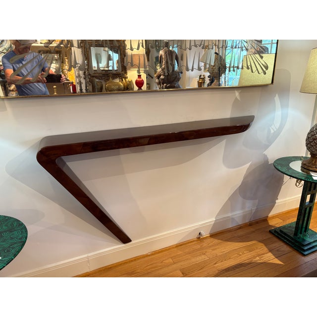 Enrique Garcel 1980s Lacquered Goatskin Console Table Designed by Enrique Garcel For Sale - Image 4 of 12