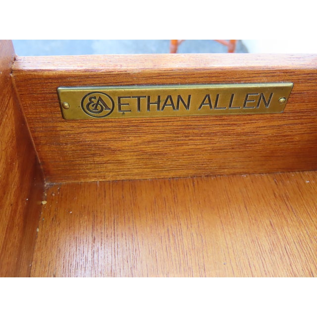 Wood Ethan Allen Nightstand Bedside Side End Table 6375 For Sale - Image 7 of 14