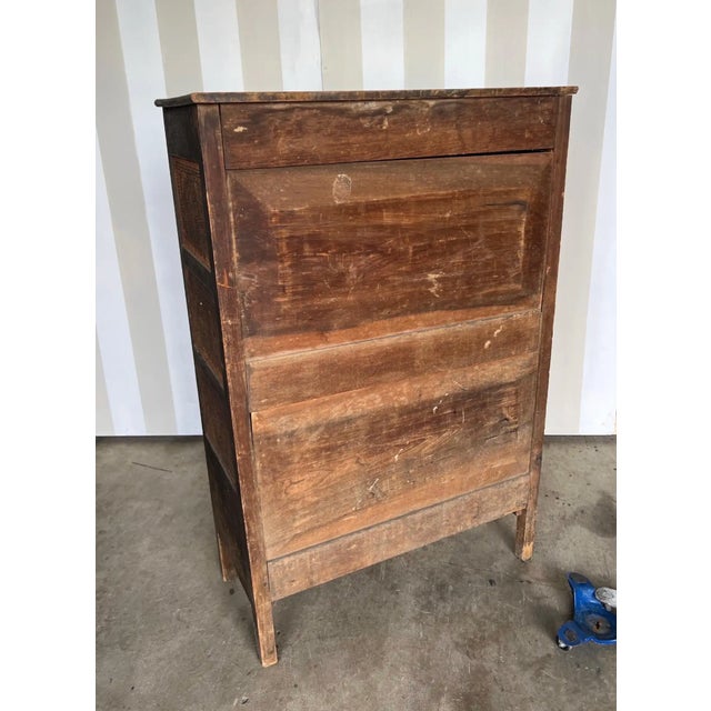 19th Century Virginia Walnut Pie Safe With Original Star Punched Tins For Sale - Image 13 of 13