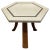 1950s Vintage Harvey Probber Hexagon Terrazzo Side Table For Sale In New York - Image 6 of 6