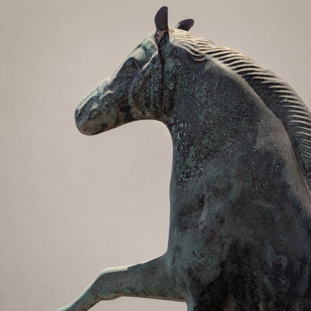 Three-Dimensional Copper Weathervane with Running Horse, 1900s For Sale - Image 5 of 8