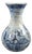 Antique Cantagalli Blue and White Savona Style Maiolica Cabinet Vase, Florence, 1884 For Sale