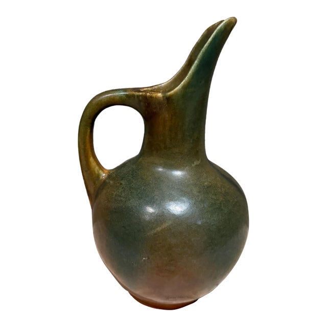 Muncie Pottery Pitcher Ewer Matte Arts & Crafts For Sale