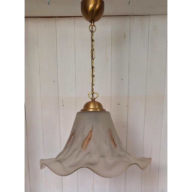 Vintage Hanging Lamp by Doria-Leuchten, 1970s, in Very Good conditions. Designed 1970 to 1979 This piece has an...