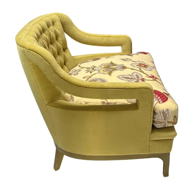 Wyona Diskin Vintage 1963 Diskin Art Modern Designer Mohair Club Chair For Sale - Image 4 of 6