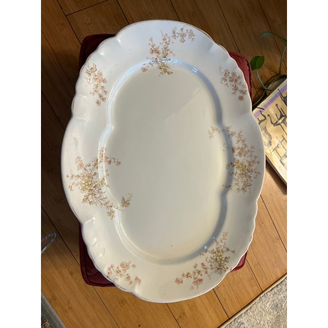 Up for consideration is a beautiful vintage ceramic floral serving tray. This would look lovely in your home, either in...