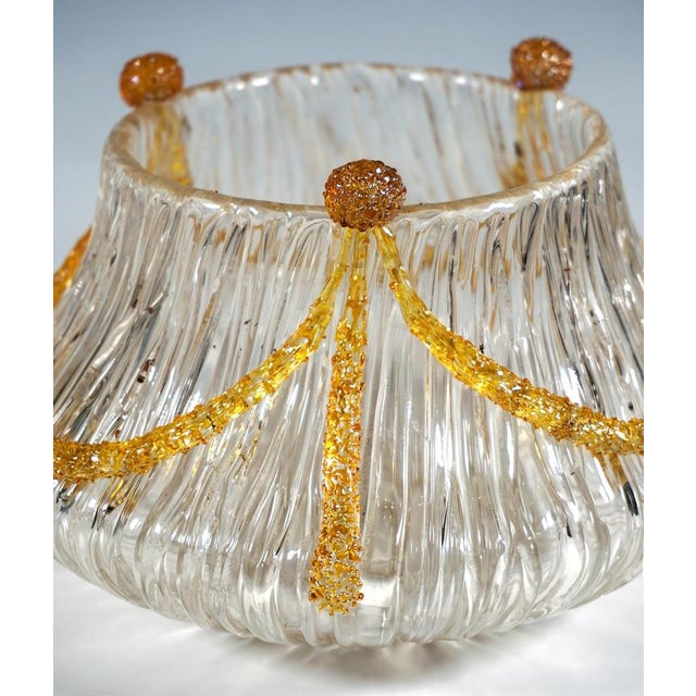 Art Nouveau Texas Empir Blitz Glass Vase from Loetz, Bohemia, Austria-Hungary, 1905 For Sale - Image 4 of 8