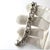 1900 - 1909 Antique Swedish 1900's Silver Curb Chain Bracelet With Troll Ball Charm - Memory Bracelet For Sale - Image 5 of 5