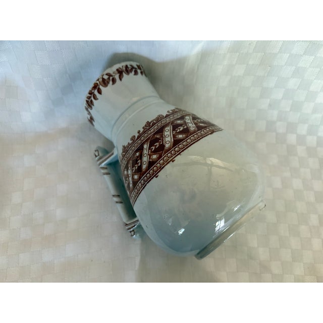 Cream Mid 19th Century English Brown Transfer Ware Pitcher For Sale - Image 8 of 12