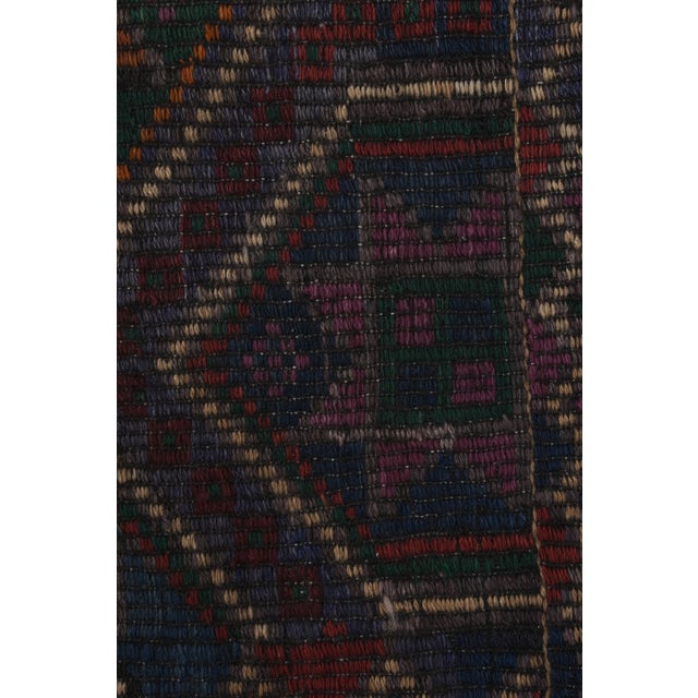 Coffee Vintage Unusual Pattern Jajim Kilim 7'5'' X 9'6'' For Sale - Image 8 of 12
