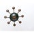 Vintage French Empire Style Gilt Bronze & Tole Flush-Mount For Sale - Image 11 of 13
