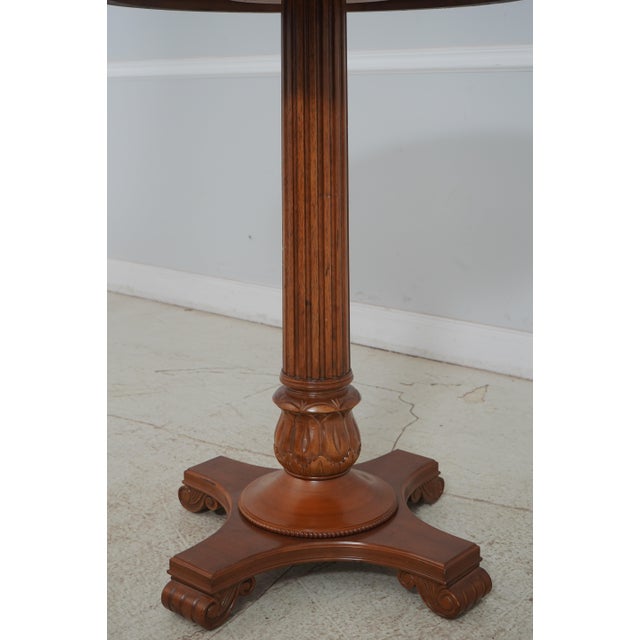 1990s Cherry High Top Round Pub Table For Sale - Image 5 of 10