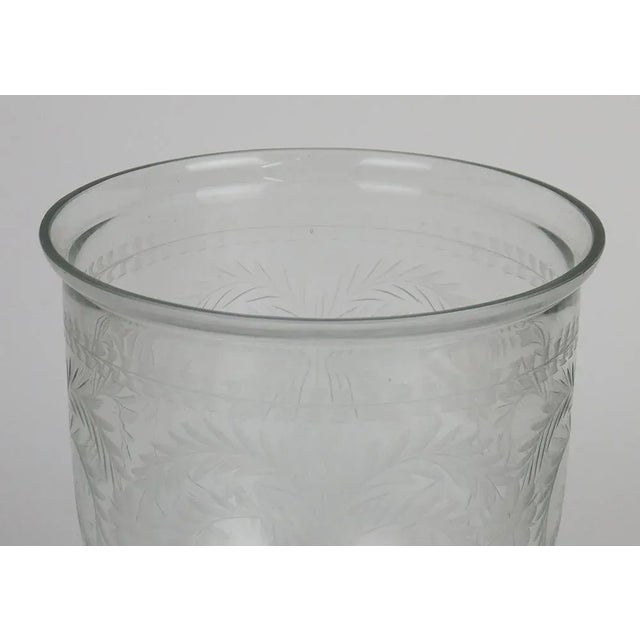 Engraved Glass Photophore Cup For Sale - Image 6 of 10