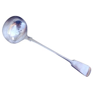 1940s English Silver-Plate Ladle For Sale