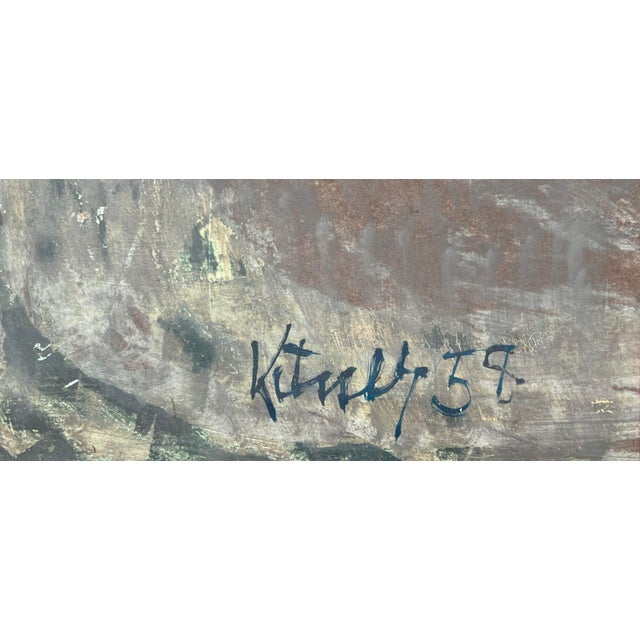 Modern Mid-Century Modern Figural of Two Women and Child by Harold Kitner Kent State For Sale - Image 3 of 4