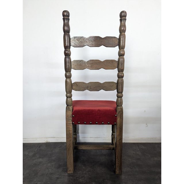 Wood Vintage Spanish Chairs in Wood, Set of 8 For Sale - Image 7 of 9