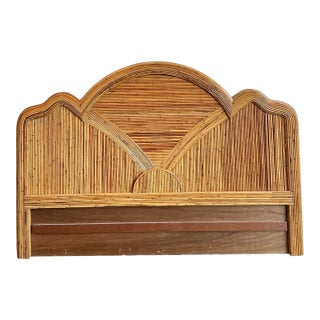 Vintage Pencil Reed King Headboard For Sale
