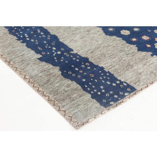 Textile Modern Flen Swedish-Inspired Abstract Pile Wool Rug by Doris Leslie Blau For Sale - Image 7 of 7