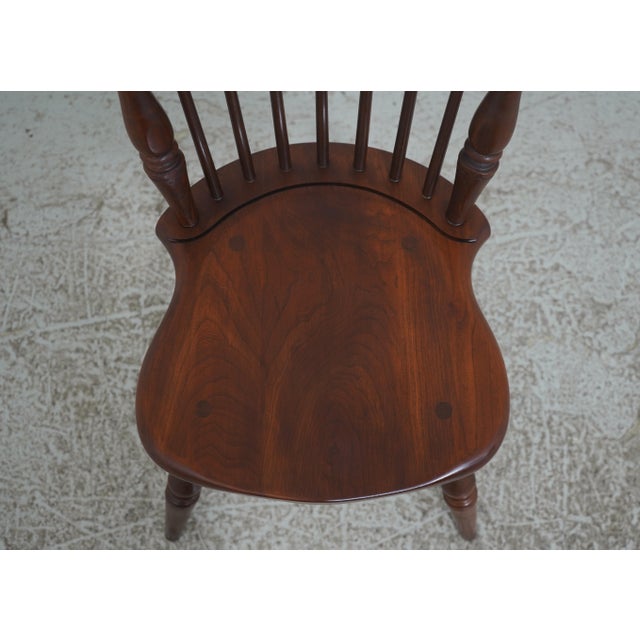 Set of 8 Frederick Duckloe Cherry Windsor Dining Chairs For Sale - Image 9 of 18