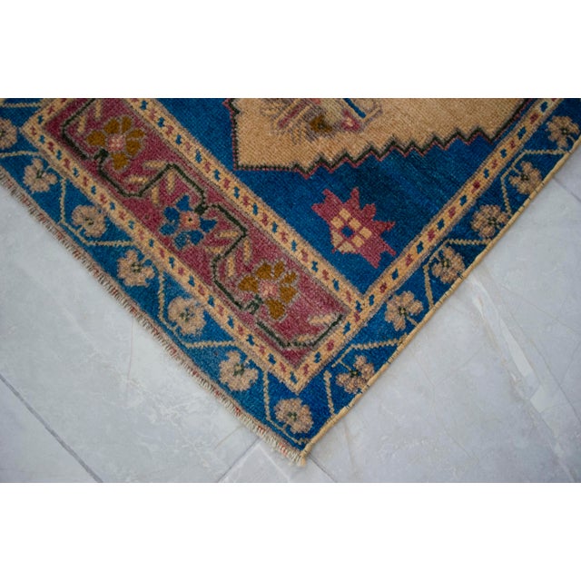 Hand Knotted Door Mat, Entryway Rug, Bath Mat, Kitchen Decor, Small Rug, Turkish Rug - 1′8″ × 3′6″ For Sale - Image 9 of 10
