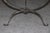 Regency Style Verdi Marble Top Desk With Forged Iron Base For Sale - Image 4 of 10