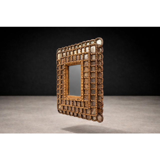 Peruvian Baroque Rectangular Sunburst Mirror, 1890-1920s, Unknown For Sale - Image 10 of 13