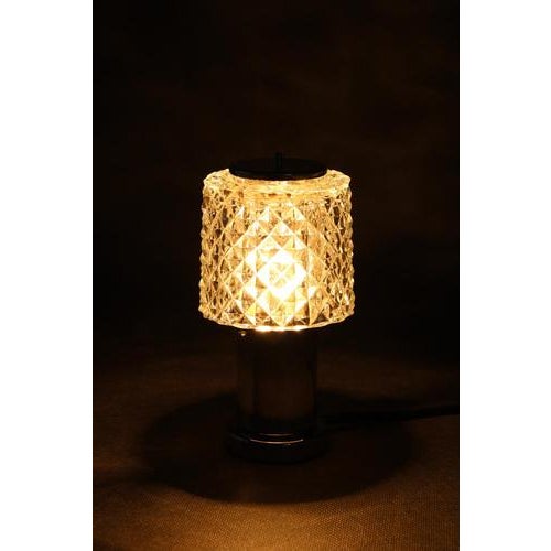 Glass Table Lamp from Kamenicky Senov, Former Czechoslovakia, 1970s For Sale - Image 9 of 12