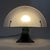 Metal Crescent Moon Table Lamp in Opal Glass and Metal, 1980s For Sale - Image 7 of 14