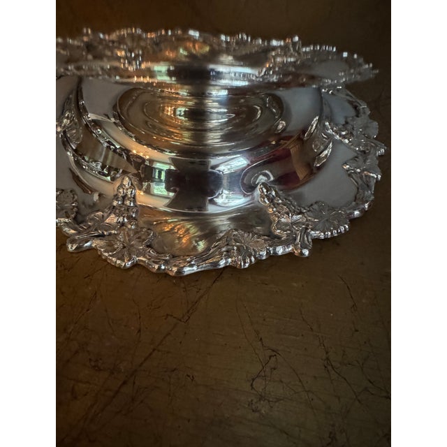 Metal Vintage 11.50 Inches Bunch Bowl and 18 Cups For Sale - Image 7 of 16