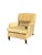 George Smith Beige Velvet Upholstered Roll Arm Club Chair W Rubelli Back & Pillow - 1 of 2 For Sale In Los Angeles - Image 6 of 7