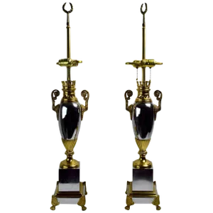 Hollywood Regency Lamps by Tyndale - a Pair