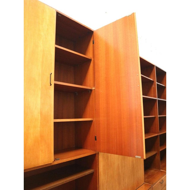 Wood Vintage Wall Unit, 1960s For Sale - Image 7 of 11