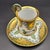 Gold Art Deco Porcelain Cup and Saucer by Matthes & Ebel, Mäbensdorf, 1930s, Set of 2 For Sale - Image 8 of 9