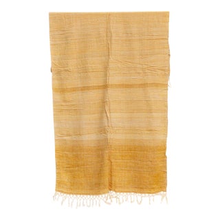 Organic Peace Silk Throw, Golden Blossom For Sale