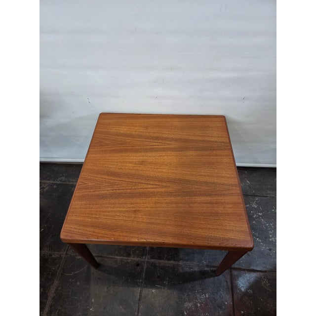 Vejle Stole & Møbelfabrik Danish Modern Mid-Century Teak Side Table Coffee Table For Sale - Image 4 of 11