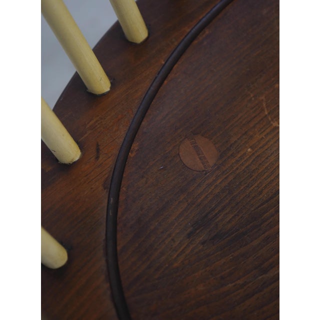 Set of 4 Vintage Painted Bow Back Windsor Armchairs For Sale - Image 11 of 18