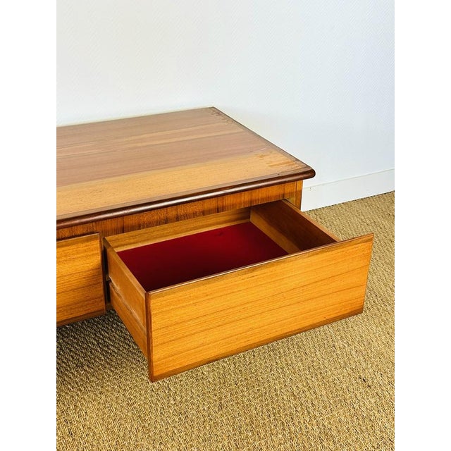 Low Scandinavian Sideboard in Teak with Hairpin Legs, 1960s For Sale - Image 13 of 18