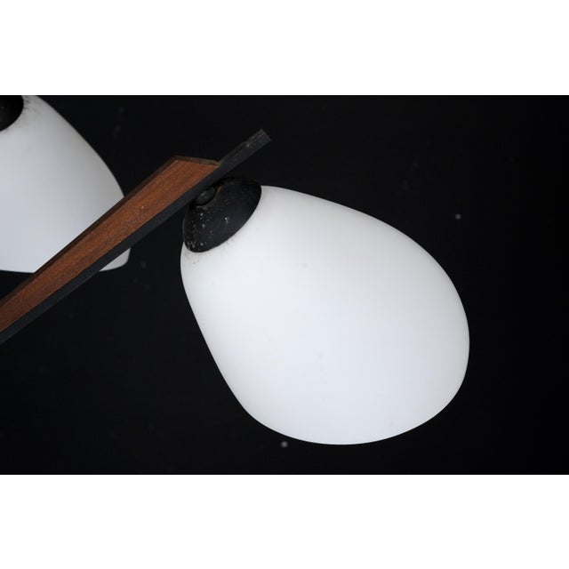 Mid-Century Modern Italian Chandelier in the style of Stilnovo, 1950s For Sale - Image 4 of 18