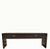 This antique minimalist console table features a rectangular silhouette and a dark, rich lacquer finish that highlights...