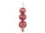 A magnificent large Bohemian cranberry glass Christmas tree topper, richly decorated with hand-cut floral and starburst...