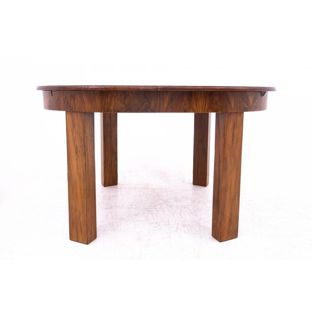 Art Deco table from the 1940s, Poland. Furniture in very good condition, after professional renovation. Dimensions: height...