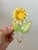 Metal Vintage Tole Yellow Daisy Wall Hook For Sale - Image 7 of 7