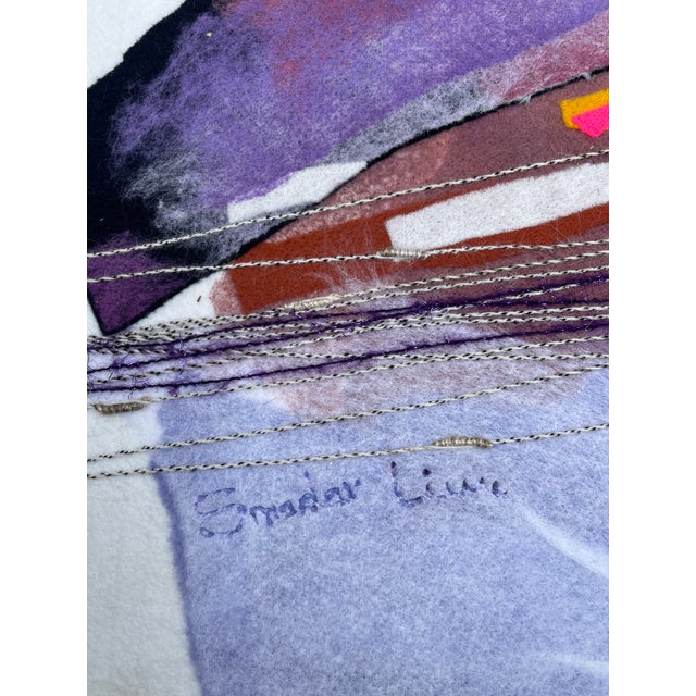 Textile Hand-Made Wool Tapestry from Smadar Livne, 1990s For Sale - Image 7 of 11