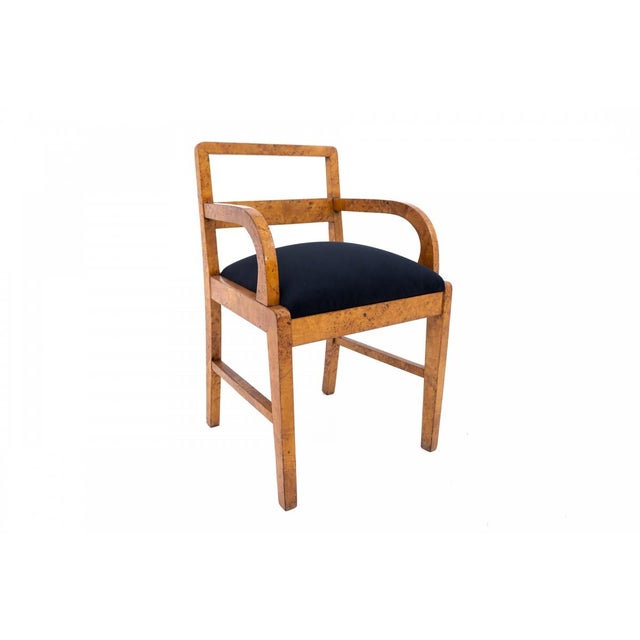 Wood Art Deco Armchairs, Poland, 1940s, Set of 2 For Sale - Image 7 of 11