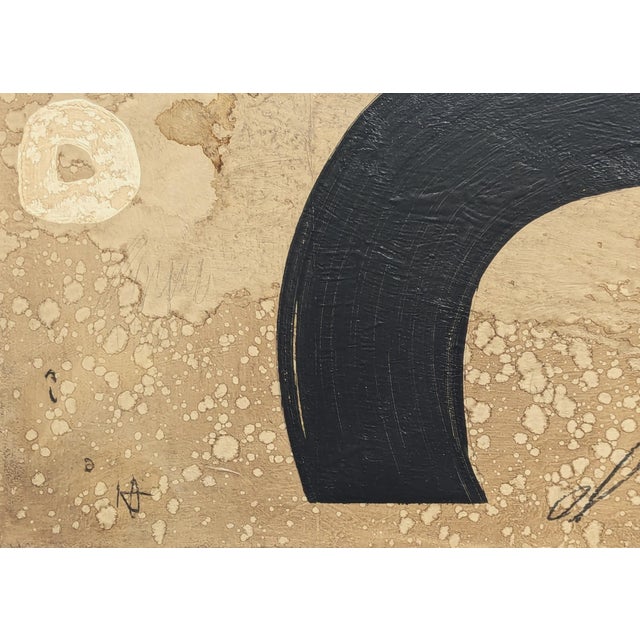 Ian Francis "Amato 1" Contemporary Neutral Toned Gestural Abstract Expressionist Painting, 2024 For Sale In Houston - Image 6 of 9