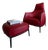 Poltrona Frau Archibald and Ottoman by Jean-Marie Mas, Set of 2 For Sale