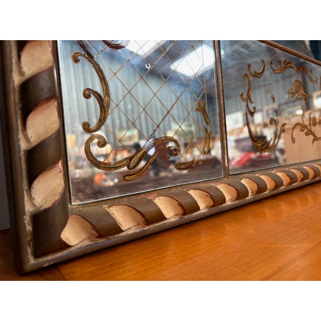 Large Venetian Style Wall Mirror, France, 1955 For Sale - Image 18 of 18