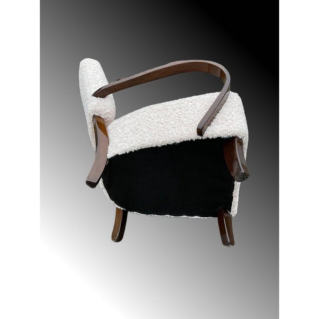 Mid-Century Modern Art Deco Style H-237 Armchair by Jindřich Halabala for Up Závody For Sale - Image 3 of 15