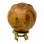 Vintage Early 2000s Solid Teak Root Hand-Carved Decorative 7.5" Sphere For Sale